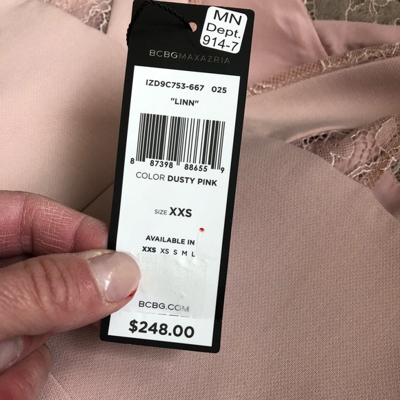 BCBG Dusty Pink Romper - Picture 2 of 8